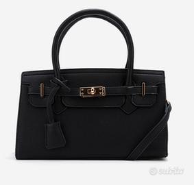 Borsa nera a pelle