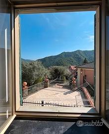 Uscio trilocale con giardino 1ma casa