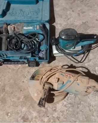 3 elettroutensili professionali marca Makita