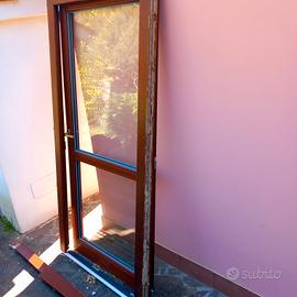 Porta finestra in legno, nuova