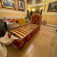 letto imbottito con contenitore 