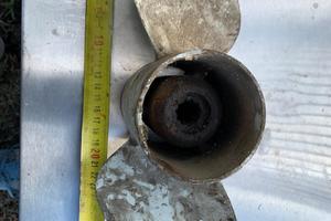 Elica barca fuoribordo 3 pale alluminio Ø circa 28