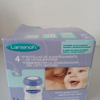 Contenitori/biberon per conservazione del latte. 