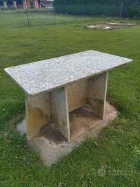 tavolo da giardino in granito