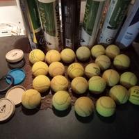 24 palline da tennis usate 