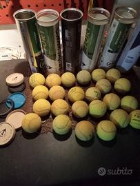 24 palline da tennis usate 