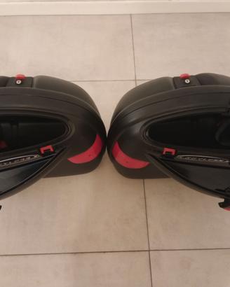 Tris Borse GIVI rigide + telaio Wingrack2