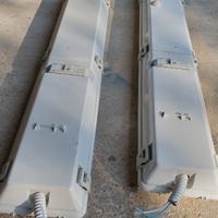 Plafoniera stagna "Disano" due tubi.