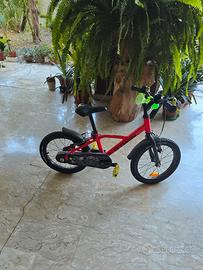 Bici bambino 4-6 anni Btwin 900 RACING rossa 16 P.