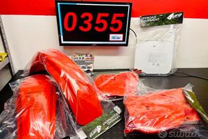 Plastiche honda cr 125 1990 replica arancio / b