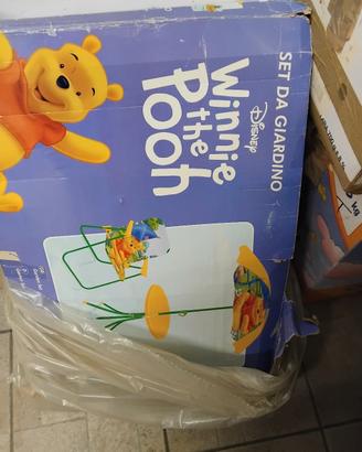 Tavolino con ombrellino e due seggioline Winnie 