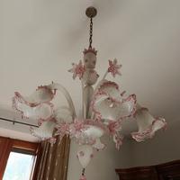 Lampadario veneziano in vetro di murano