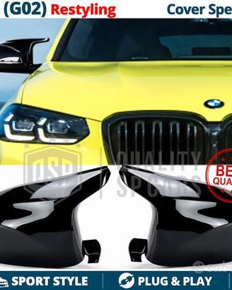 Calotte Specchietti per Bmw X4 G02 da 2021 Nero L