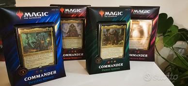 Full Set Completo di MTG Commander 2019 x4 mazzi