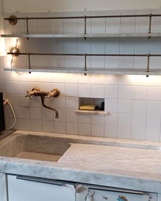 Lavandino marmo alla genovese (senza crepe - raro)