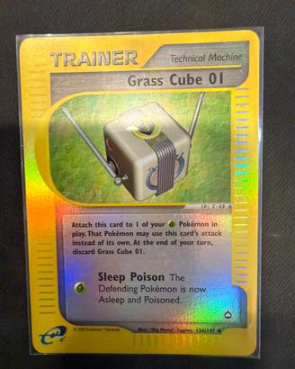 Pokemon- grass cube 01 129/147 reverse holo