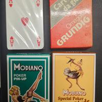 4 mazzi carte da gioco