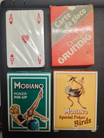 4 mazzi carte da gioco