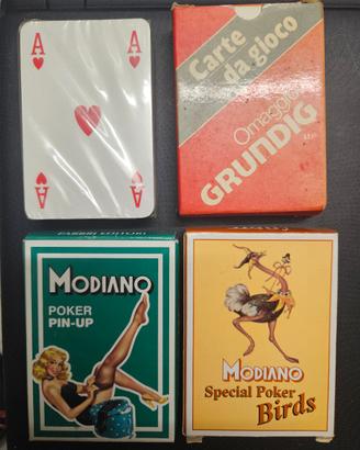 4 mazzi carte da gioco