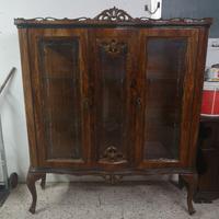 mobile vetrina cristalliera antica/antiquariato
