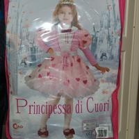 vestito carnevale Principessa di cuori