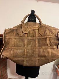 Borsa weekend in vera pelle vintage