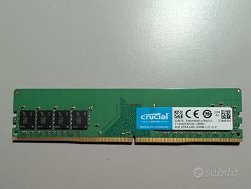 RAM ddr4 Crucial 2400mhz CL17