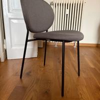 Sedie Calligaris - set di 6 sedie grigio antracite