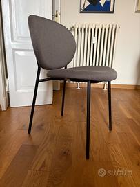 Sedie Calligaris - set di 6 sedie grigio antracite