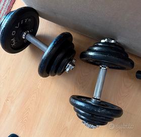 Set di pesi MOVIT componibili 2x 20kg
