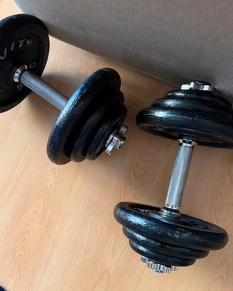 Set di pesi MOVIT componibili 2x 20kg
