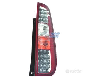 FANALI FORD FIESTA 02-08 LED ROSSO CROMATO