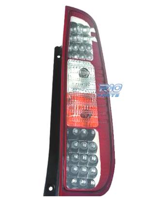 FANALI FORD FIESTA 02-08 LED ROSSO CROMATO