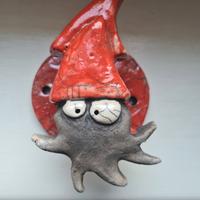 Gancio appendiabito ceramica raku