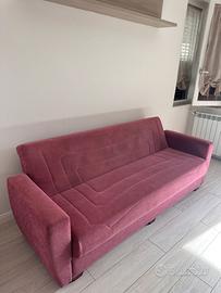 Divano letto con contenitore