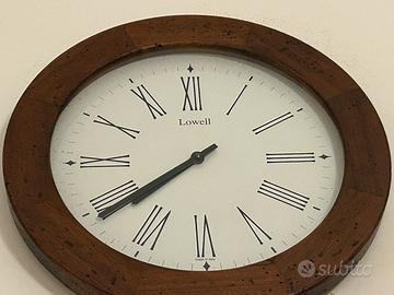 Orologio tondo grande di legno da parete