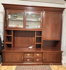 Elegante Mobile Vetrina Soggiorno in Legno - Class