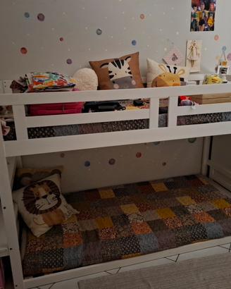 Letto a castello Montessori + 2 materassi