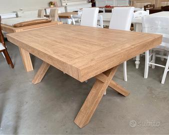 NUOVO TAVOLO 180x100 2 ALL. 50 ROVERE CONSUMATO