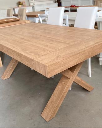 NUOVO TAVOLO 180x100 2 ALL. 50 ROVERE CONSUMATO