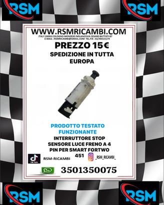 INTERRUTTORE STOP SENSORE LUCE FRENO