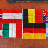 Lotto di 5 bandierine 40 x 30 cm - vari paesi