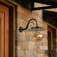 applique da parete esterno a braccio fatto a mano