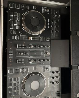 Denon dj prime 2 con case magma workstation