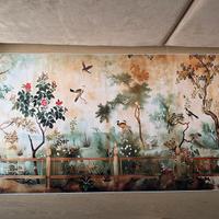 Tela con paesaggio orientale