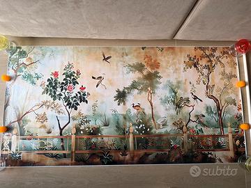 Tela con paesaggio orientale