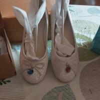 scarpe bata ballerina  con strass