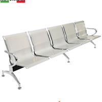 Sedie da attesa in acciaio – NUOVE – 5 posti