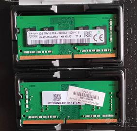 Ram 8 DDR4 3200Mhz per notebook (2x4gb)