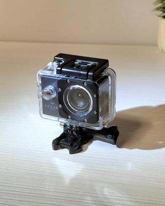 Action Cam Azzaro HD Nera + Custodia Subacquea